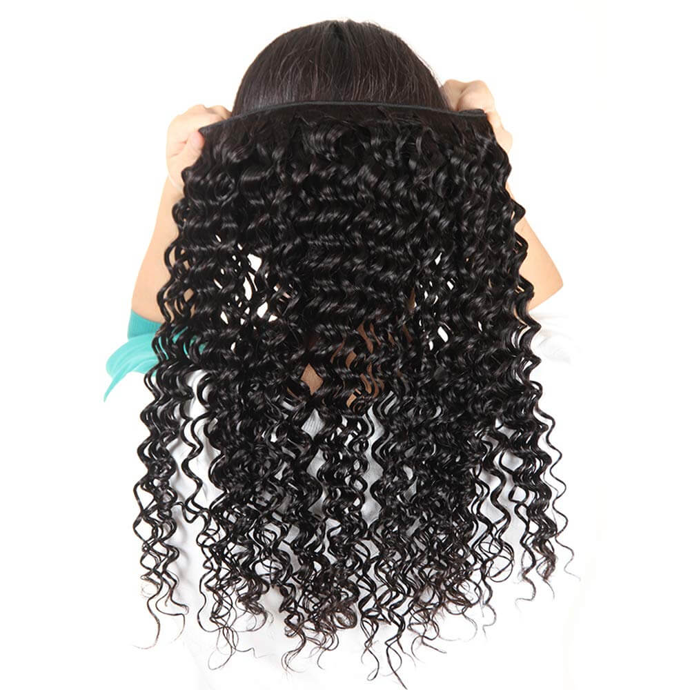 Dachic Hair Deep Wave 4 Bundles Virgin Human Hair 100% Hair Weave Extensions Hair Weft Weave Bundle