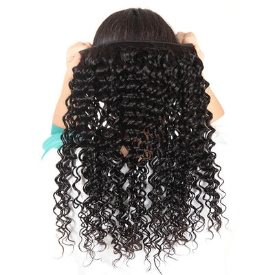 Dachic Hair Deep Wave 3 Bundles Virgin Human Hair 100% Hair Weave Extensions Hair Weft Weave Bundle