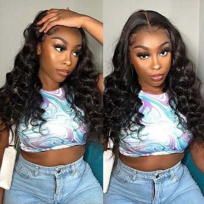 Dachic Hair 13x4 13x6 4x4 5x5 Lace Frontal Closure With Loose Wave Human Hair Bundles Brazilian Hair Weave Bundles