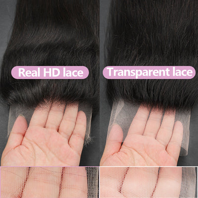 Dachic Hair HD Bone Straight Full 13x4 Lace Frontal Wig OJE Of The Same Style Brazilian Virgin Hair 350% Density