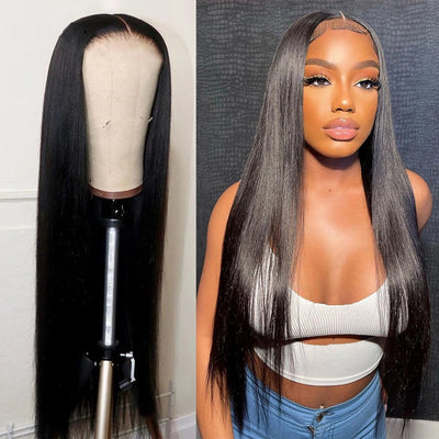 [Top Selling] No.2 Dachic Hair Straight 13x6 Lace Frontal Human Hair Wig Bone Straight Brazilian Virgin Hair