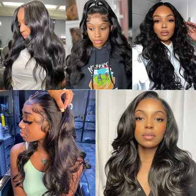 Dachic Hair Body 4x4 Lace Closure Wig Brazilian Virgin Hair 18 Inch Human Hair Wig OJE Of The Same Style