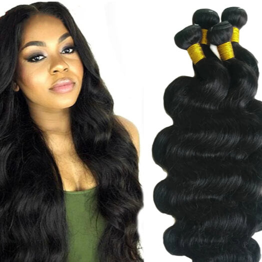 Dachic Hair Malaysian Body Wave 4 Bundles Human Hair Remy Hair Weft Weaving