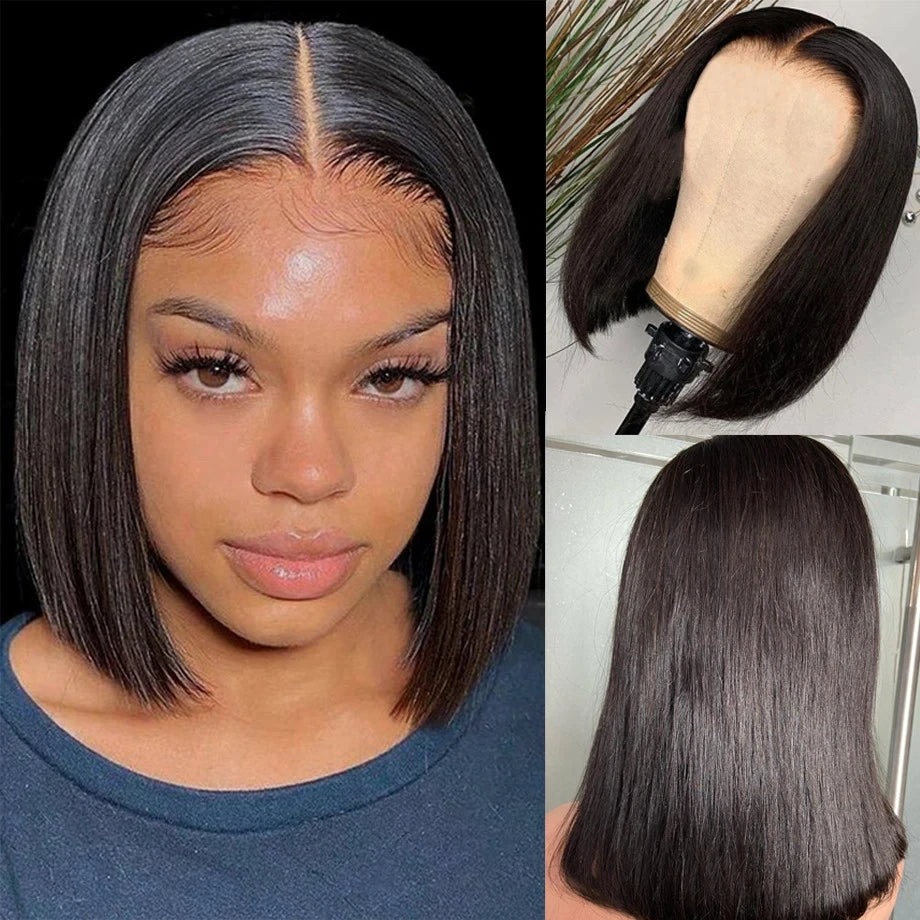 [Flash Sale] No.1 Dachic Hair Bone Straight Bob 13x4 Full Lace Front Human Hair Wigs