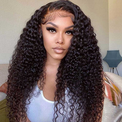 Dachic Hair 13x6 Lace Front Human Hair Wigs Malaysian Jerry Curly Frontal Wigs