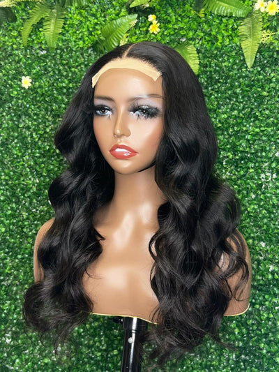 Dachic Hair Body 4x4 Lace Closure Wig Brazilian Virgin Hair 18 Inch Human Hair Wig OJE Of The Same Style